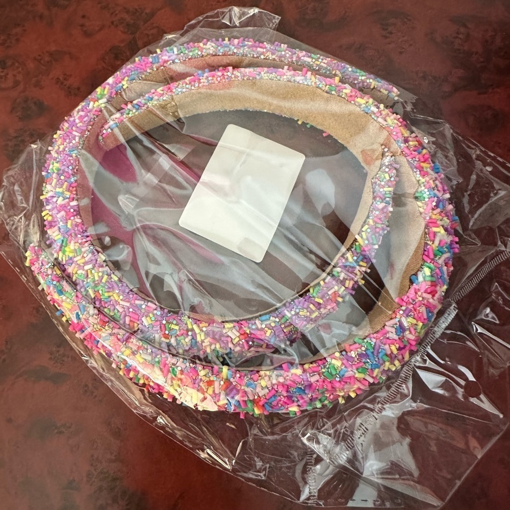 Mommy&Me Set Of Sprinkled Confetti Pink Headbands Theme Party Hair Accessories